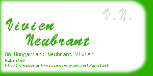 vivien neubrant business card